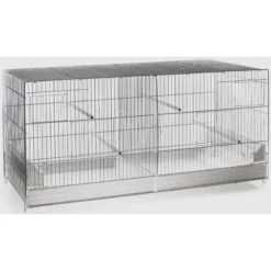 Cage Domus Molinari En Plastique 2 Compartiments 90x40x43cm