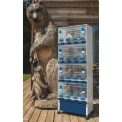 Ensemble De 4 Cages 60x33x33cm Avec Chariot ART.90 - Modèle Einstein - Italgabbie -Witte Molen Soldes Magasin ensemble de 4 cages 60x33x33cm avec chariot art90 modele einstein italgabbie art90 4 t italgabbie ensemble de 4 cages a tiroirs 1 3