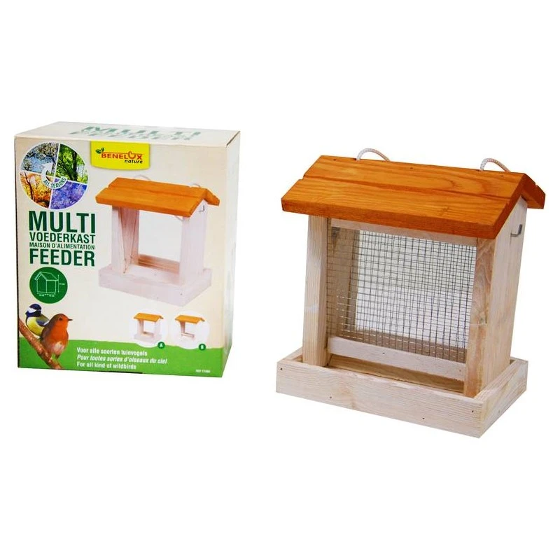 Maison D'alimentation Multi Feeder Double Toit Blanche - Benelux 1 Maison D'alimentation Multi Feeder Double Toit Blanche - Benelux
