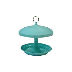 Mangeoire Métal Bleu Clair 23,5x24,5x23,5cm - Benelux